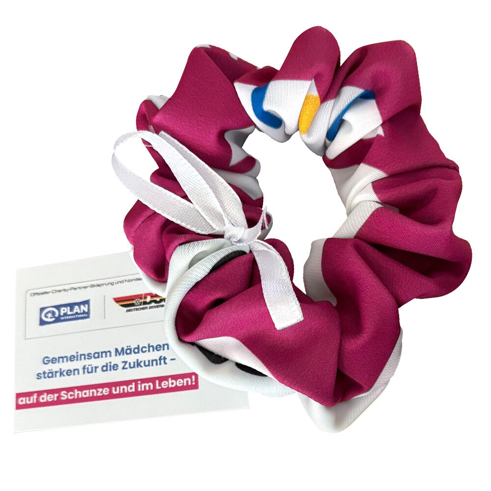 Upcycling-Scrunchies aus Weltmädchentag-Sondertrikot-1