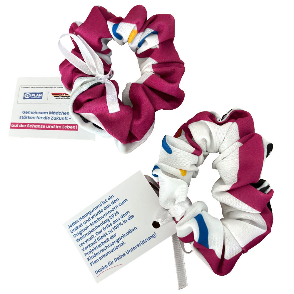 Upcycling-Scrunchies aus Weltmädchentag-Sondertrikot-0