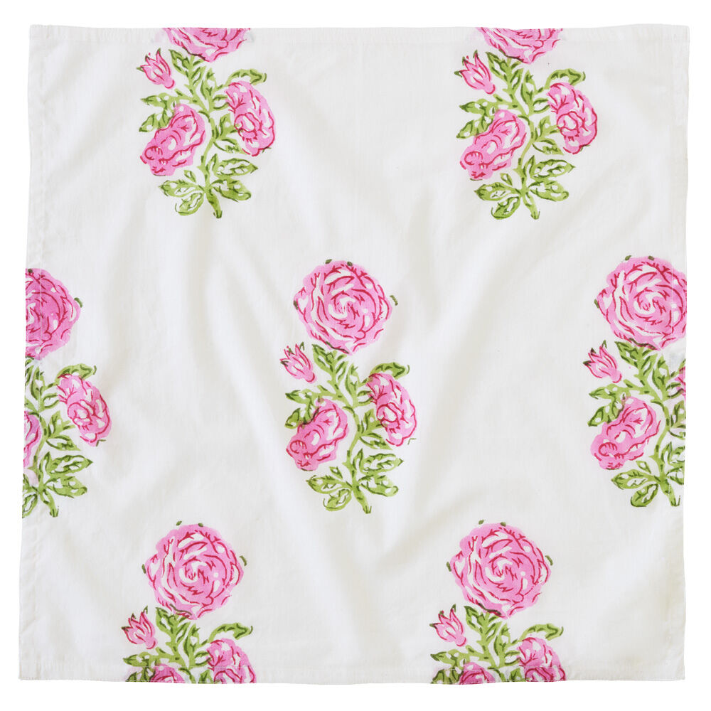 Serviette rosa Rosen