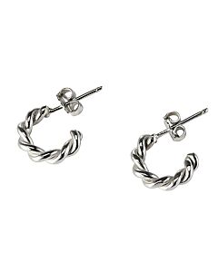 ein paar silberne Kreolen