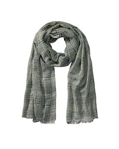 grünkarierter Wollschal