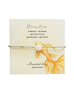 Armband auf Grußkarte mit Fischmotiv.