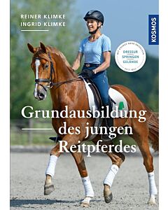 Buch einer jungen Reiterin auf Ihrem Pferd als Titelbild, darunter der Titel