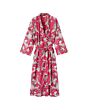 Vorschaubild Kimono mit Allover-Print, Baumwolle, pink