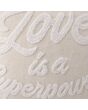 2.Vorschau-Bild Kissenhülle mit Stickerei Love is a Superpower, weiß